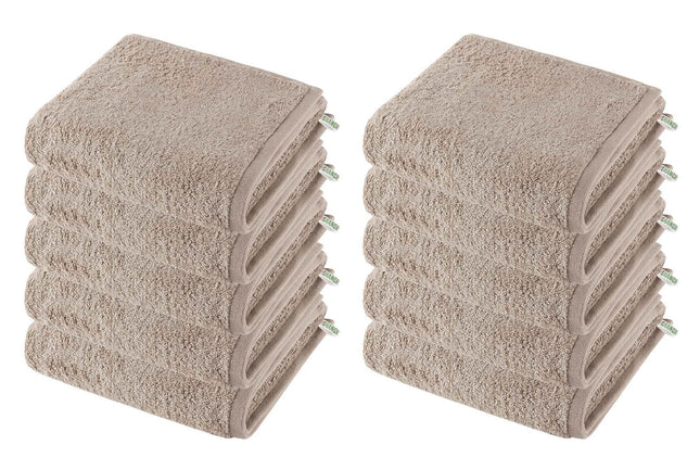 10er Set Handtücher Premium Qualität »Montreal« 500 g/m² 100% Bio Baumwolle Made in Green 2020102-10