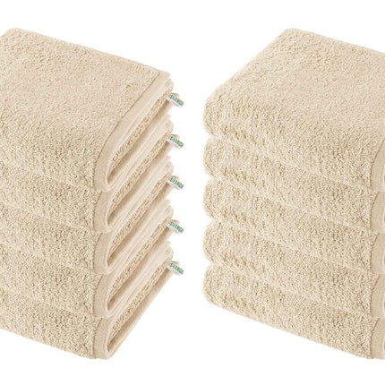 10er Set Handtücher Premium Qualität »Montreal« 500 g/m² 100% Bio Baumwolle Made in Green 2020102-10