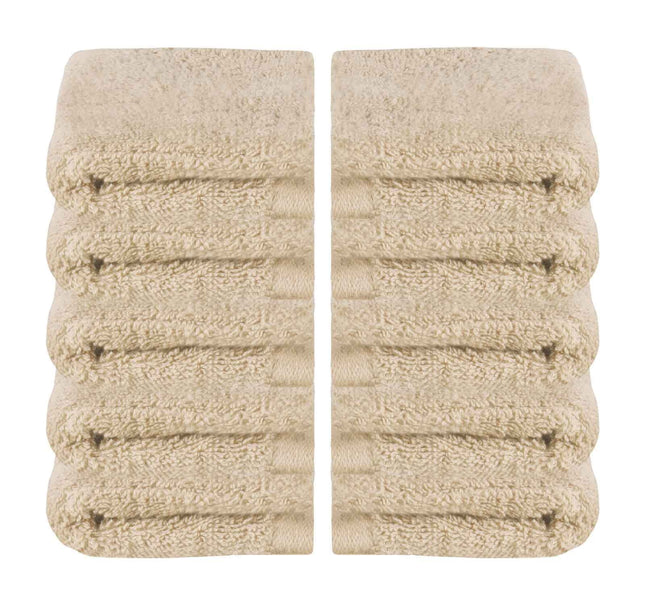 10er Set Waschhandschuhe Frottee Premium Qualität »Montreal« 500 g/m² 100% Bio Baumwolle Kuschelig Made in Green 2020100-10