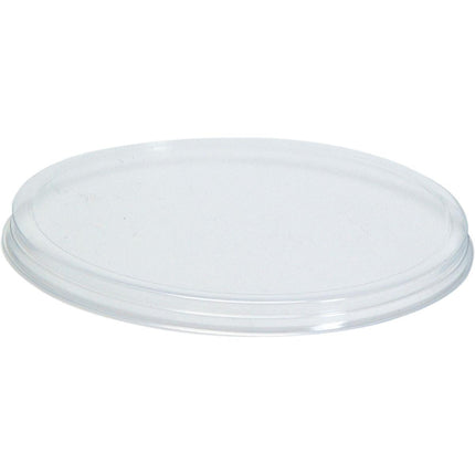 Flacher Deckel für 127724, Transparent PS - Passend für Behälter | Packung (100 Stück)