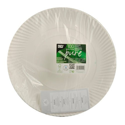 PAPSTAR 100 Teller, Pappe "pure" rund