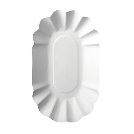 PAPSTAR 250 Schalen, Pappe "pure" oval weiss