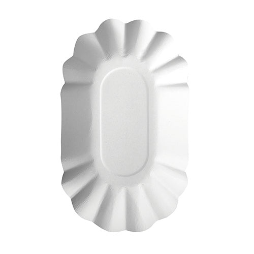 PAPSTAR 250 Schalen, Pappe "pure" oval weiss