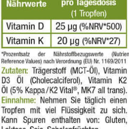 Sinob Vitamin D3  K2 Tropfen 10ml