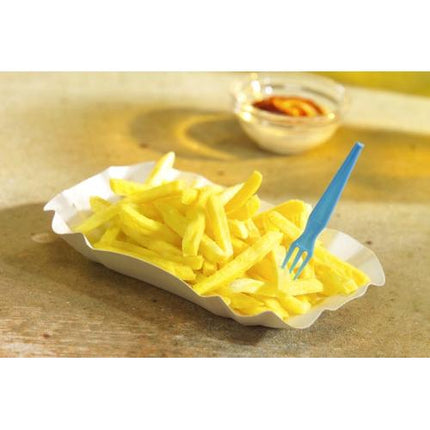 PAPSTAR 100 Schalen, Pappe "pure" eckig weiss