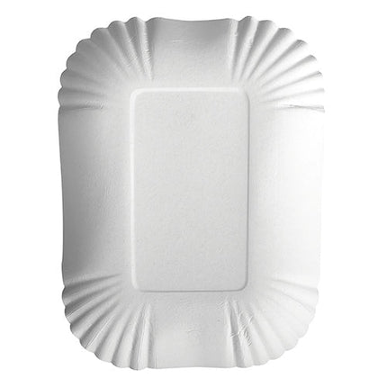 PAPSTAR 100 Schalen, Pappe "pure" eckig weiss