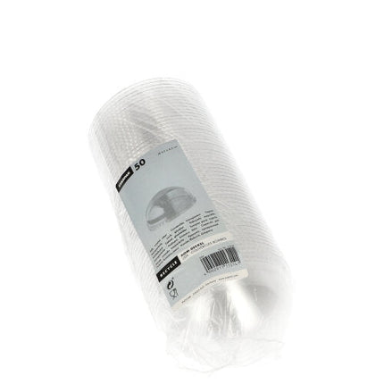 Starpak 50 Dom-Deckel "Hurricane", PET rund glasklar ohne Lochung Ø 9,5 cm - 4,5 cm