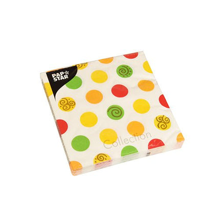 PAPSTAR 20 Servietten, 33 cm x 33 cm 3-lagig 1/4-Falz Design Set 6
