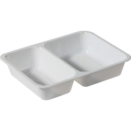 CPET-Schale 225x175 mm, Weiß - 43 mm tief, ideal für Takeaway | Packung (300 Stück)