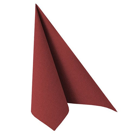 PAPSTAR 50 Servietten "ROYAL Collection" 1/4-Falz 40 x 40 cm bordeaux