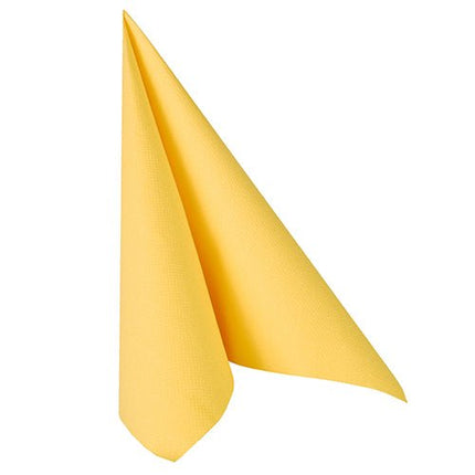 PAPSTAR 50 Servietten "ROYAL Collection" 1/4-Falz 40 x 40 cm gelb