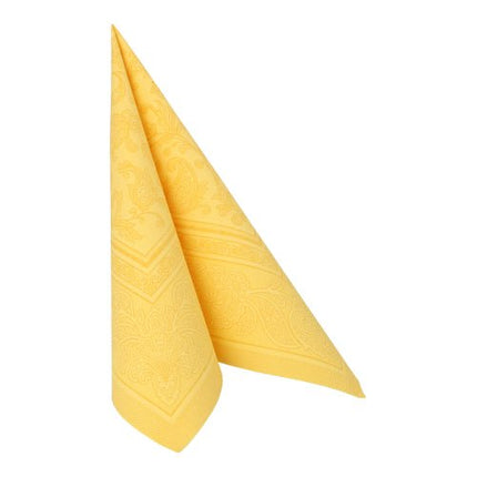 PAPSTAR 50 Servietten "ROYAL Collection" 1/4-Falz 40 x 40 cm gelb