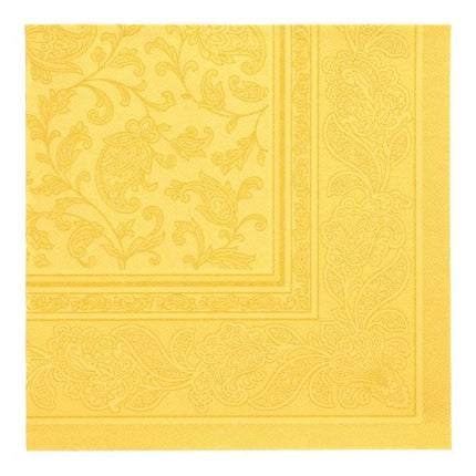 PAPSTAR 50 Servietten "ROYAL Collection" 1/4-Falz 40 x 40 cm gelb