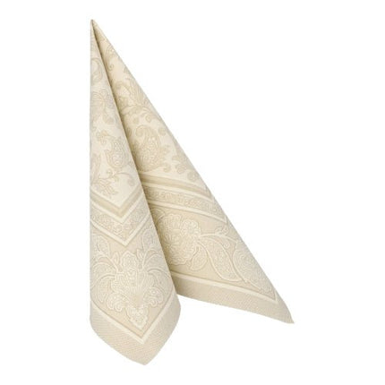 PAPSTAR 50 Servietten "ROYAL Collection" 1/4-Falz 40 x 40 cm champagner