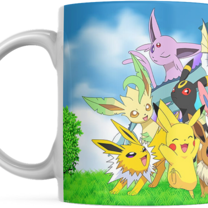 Pokemon Tasse Evoli Nachtara Feelinara Kaffeetasse 325ml Mug Cup Geschenk