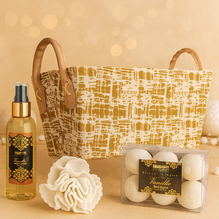 14-tlg. Geschenkset "Vanilla Golden Paradies" - Vanille Rosen Minze Duft