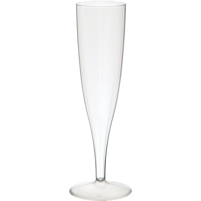 Champagnerglas Transparent 135 ml - Hochwertiges PS Glas | Packung (10 Stück)