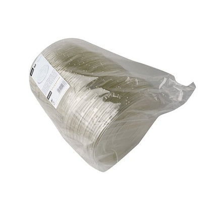Starpak 50 Deckel für Salatschalen, R-PET rund Ø 18 cm · 1,5 cm klar | Schrumpffolie (50 Stück)