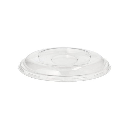 Starpak 50 Dom-Deckel, R-PET rund Ø 15,5 cm · 2,5 cm klar | Schrumpffolie (50 Stück)