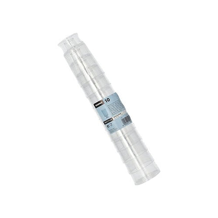 Starpak 10 Stiel-Gläser für Weisswein, PS 0,1 l Ø 5,1 cm · 8,5 cm glasklar einteilig | Schrumpffolie (10 Stück)