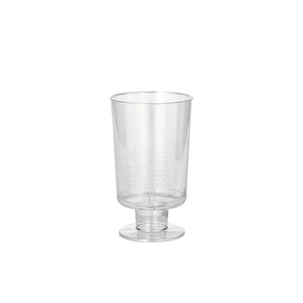 Starpak 10 Stiel-Gläser für Weisswein, PS 0,1 l Ø 5,1 cm · 8,5 cm glasklar einteilig | Schrumpffolie (10 Stück)