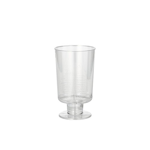 Starpak 10 Stiel-Gläser für Weisswein, PS 0,1 l Ø 5,1 cm · 8,5 cm glasklar einteilig | Schrumpffolie (10 Stück)