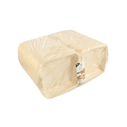 Starpak 50 Menüboxen mit Klappdeckel, XPS beige laminiert