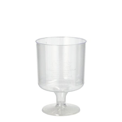 Starpak 10 Stiel-Gläser für Rotwein, PS 0,2 l Ø 7,2 cm · 10 cm glasklar einteilig | Schrumpffolie (10 Stück)