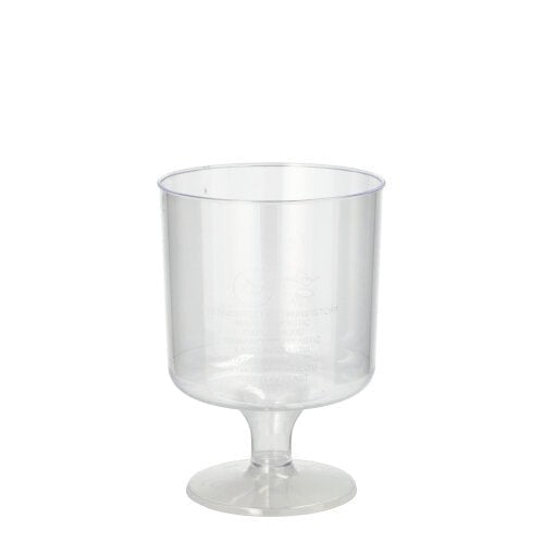 Starpak 10 Stiel-Gläser für Rotwein, PS 0,2 l Ø 7,2 cm · 10 cm glasklar einteilig | Schrumpffolie (10 Stück)