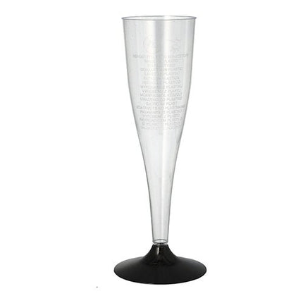 Starpak 5 Stiel-Gläser für Sekt, PS 0,1 l Ø 5 cm · 17,5 cm glasklar | Schrumpffolie (5 Stück)