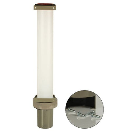 Starpak Becherspender, PS 67 cm x 13 cm x 15,5 cm grau für 100 Becher mit oberem Ø 7,03 cm | Karton (1 Stück)