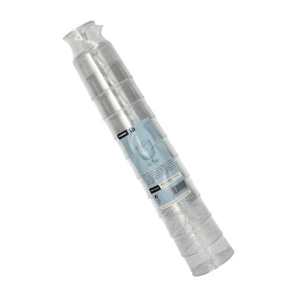 Starpak 10 Stiel-Gläser für Rotwein, PS 0,2 l Ø 7,2 cm · 10 cm glasklar einteilig | Schrumpffolie (10 Stück)