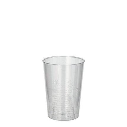 Starpak 40 Trinkbecher, PS 0,1 l Ø 5,5 cm · 7,5 cm glasklar | Schrumpffolie (40 Stück)