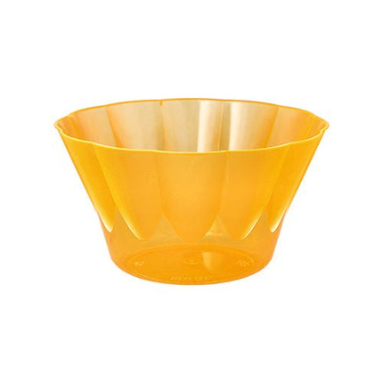 Starpak 50 Eis- und Dessertschalen, PS rund 500 ml Ø 13 cm · 7,5 cm orange | Papptray (50 Stück)