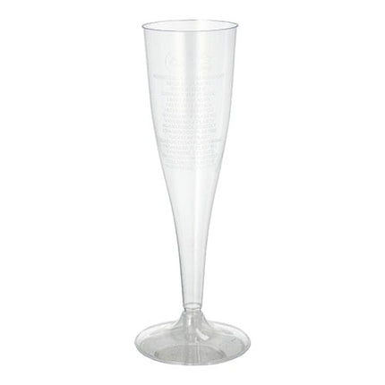 Starpak 10 Stiel-Gläser für Sekt, PS 0,1 l Ø 4,8 cm · 19,9 cm glasklar einteilig | Papptray (10 Stück)