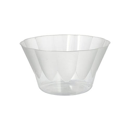 Starpak 20 Eis- und Dessertschalen, PS rund 400 ml Ø 12 cm · 7 cm glasklar | Papptray (20 Stück)