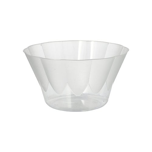 Starpak 20 Eis- und Dessertschalen, PS rund 400 ml Ø 12 cm · 7 cm glasklar | Papptray (20 Stück)