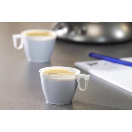Starpak 60 Kaffeetassen, PS 0,18 l Ø 7,8 cm · 6 cm weiss | Schrumpffolie (60 Stück)