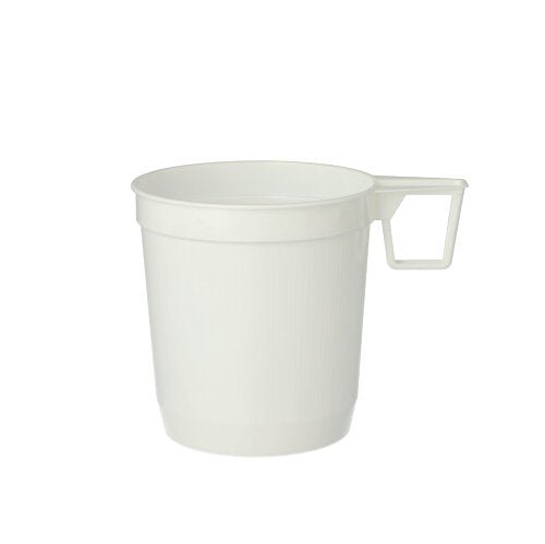 Starpak 40 Kaffeetassen, PS 0,25 l Ø 8 cm · 8,5 cm weiss | Schrumpffolie (40 Stück)