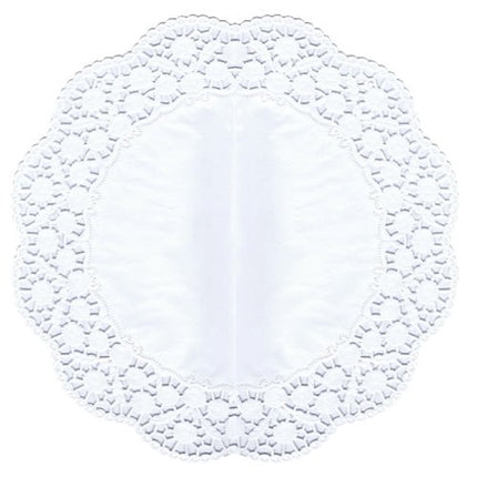 PAPSTAR Tortenspitzen rund Ø 36 cm, weiß, für Torten und Kuchen | Folie (6 Stück)