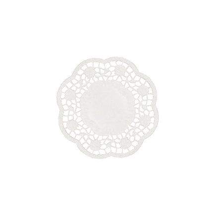 PAPSTAR Teller- und Tassendeckchen rund, Ø 10 cm, weiß | Schrumpffolie (1000 Stück)