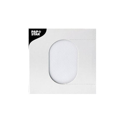 PAPSTAR Tropfdeckchen rund, Ø 8,5 cm, weiß, ideal für Getränke | Faltschachtel (500 Stück)