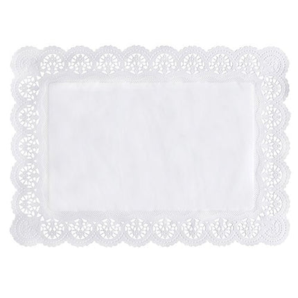 PAPSTAR 100 Spitzenpapiere eckig, weiss