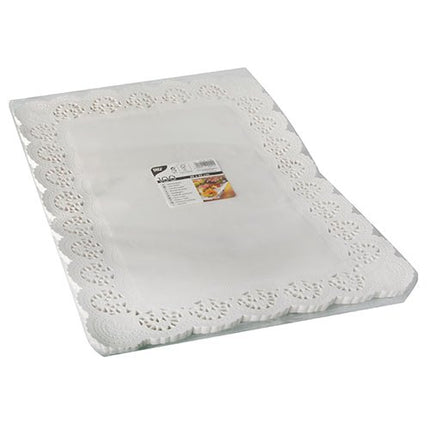 PAPSTAR 100 Spitzenpapiere eckig, weiss