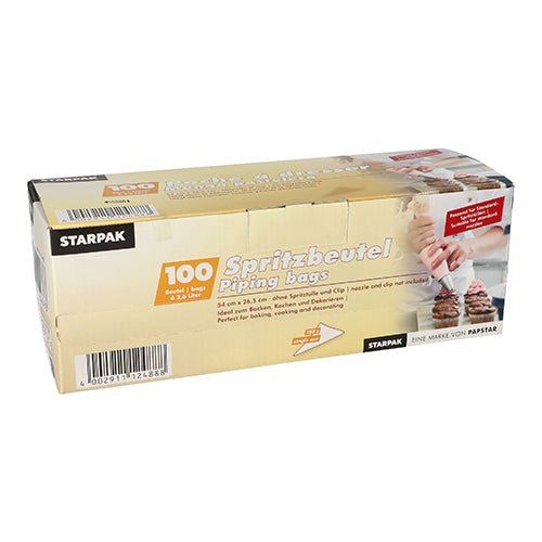 Starpak 100 Spritzbeutel transparent