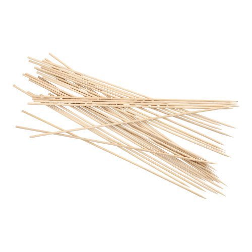 PAPSTAR Schaschlikspieße aus Holz "pure", Ø 3 mm, 30 cm lang | Packung (500 Stück)