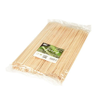 PAPSTAR Schaschlikspieße aus Holz "pure", Ø 3 mm, 30 cm lang | Packung (500 Stück)