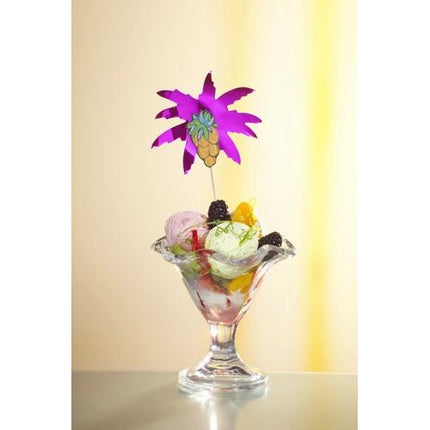 PAPSTAR Deko-Picker "Palmblätter" 19,5 cm, farbig sortiert | Papptray (50 Stück)