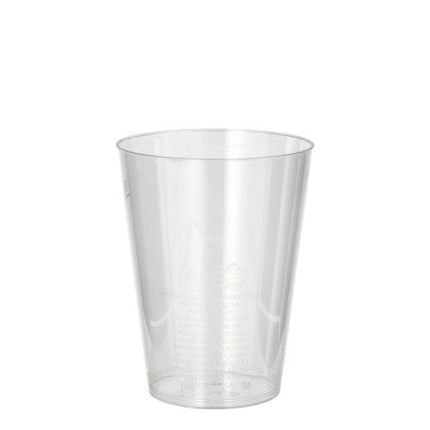 Starpak 10 Trinkbecher, PS 0,2 l Ø 7,5 cm · 9,7 cm glasklar | Schrumpffolie (10 Stück)