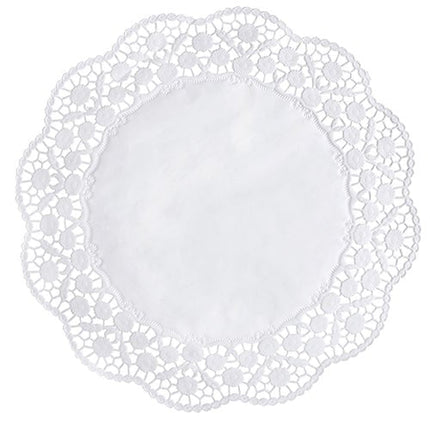 PAPSTAR Tortenspitzen rund Ø 36 cm, weiß | Schrumpffolie (12 Stück)